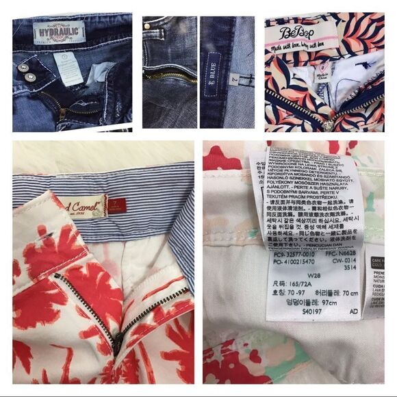 Denim Jean Cutoff Shorts Bundle Mix Brands & Sizes 0, 7, 2, 28 - Picture 8 of 8